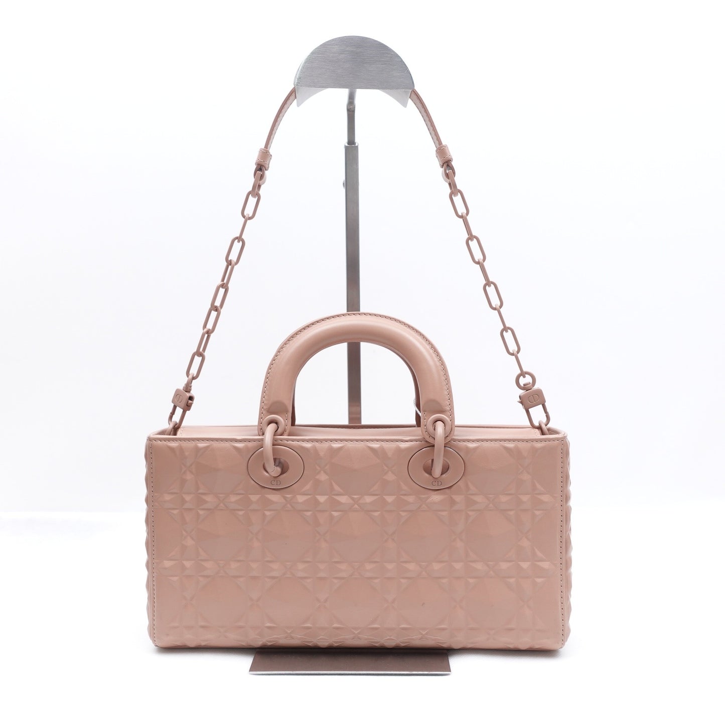 Pre-owned Lady D-Joy Pink Calfskin Shoulder Bag