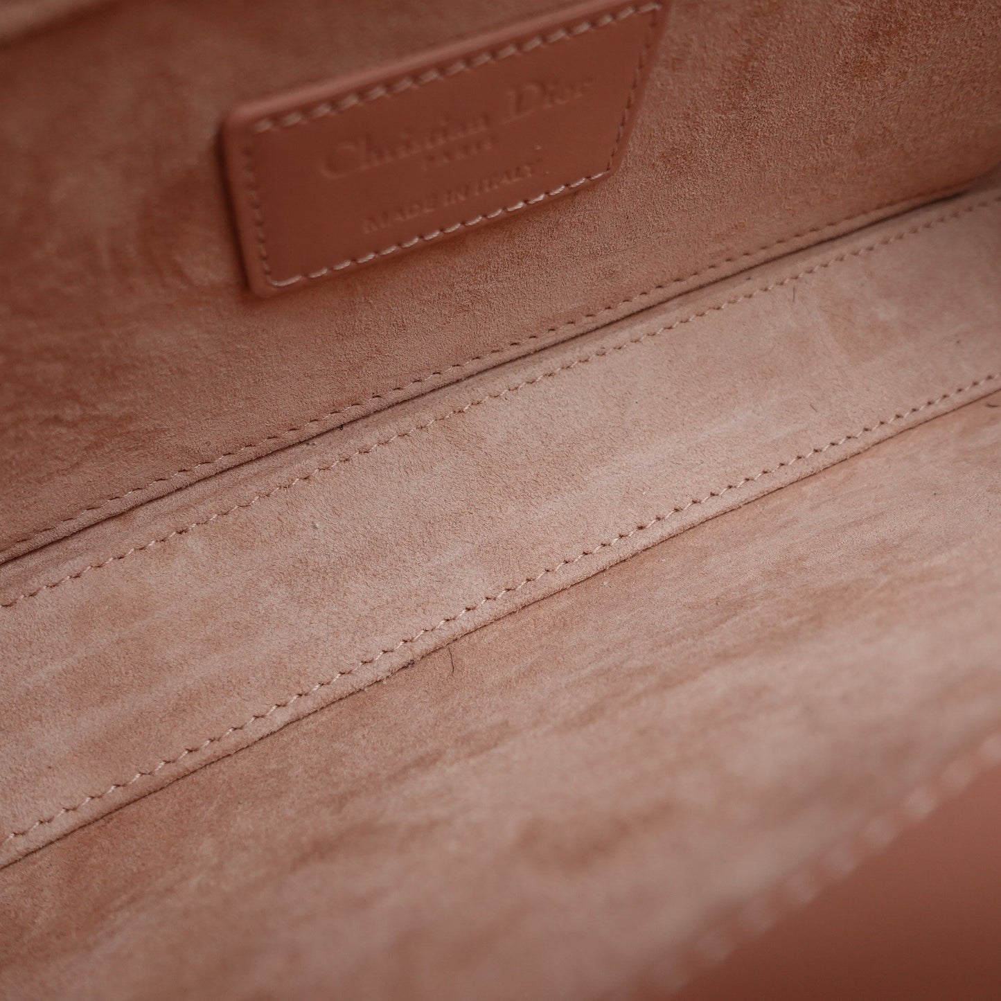 Pre-owned Lady D-Joy Pink Calfskin Shoulder Bag