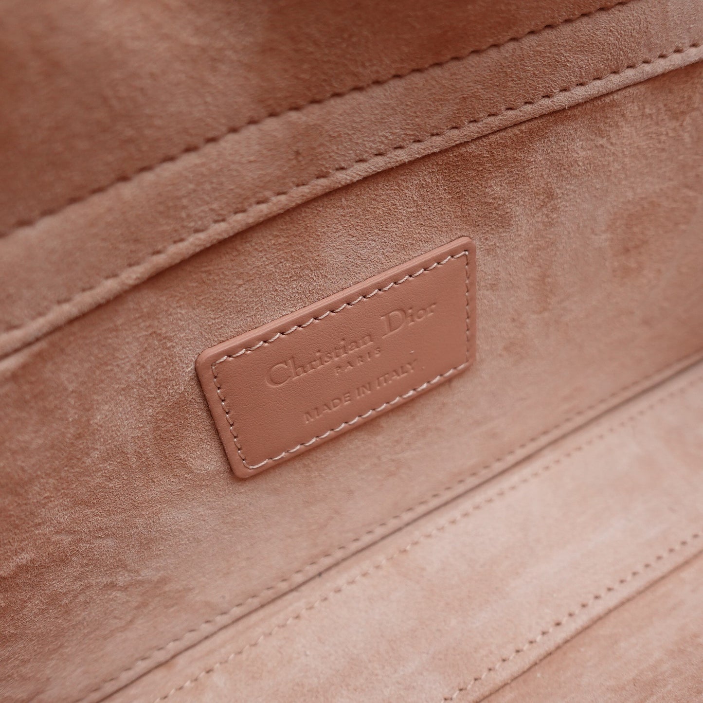 Pre-owned Lady D-Joy Pink Calfskin Shoulder Bag