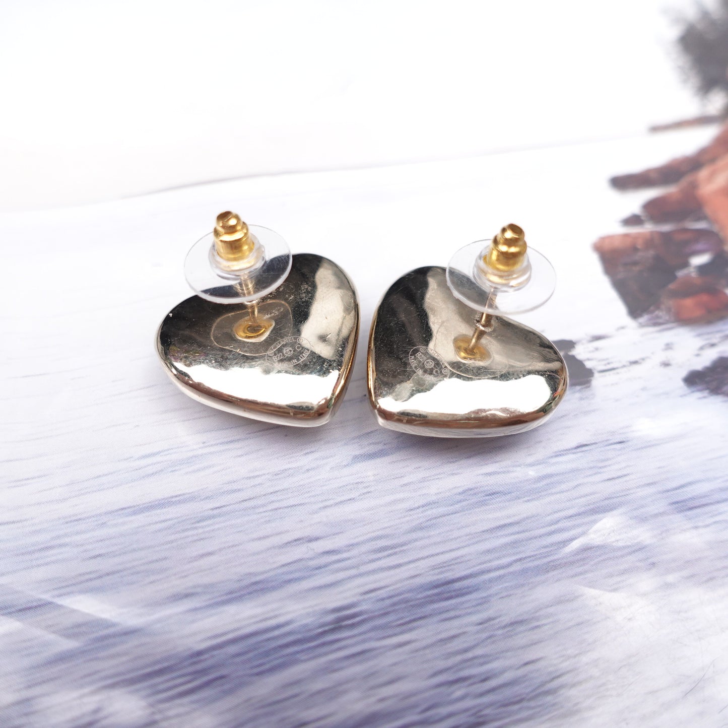 Pre-owned Chanel Heart Pearl Earrings