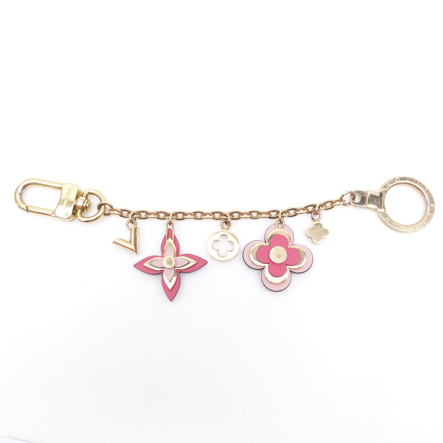 Pre-owned Louis Vuitton Pink Metal Bag Charm