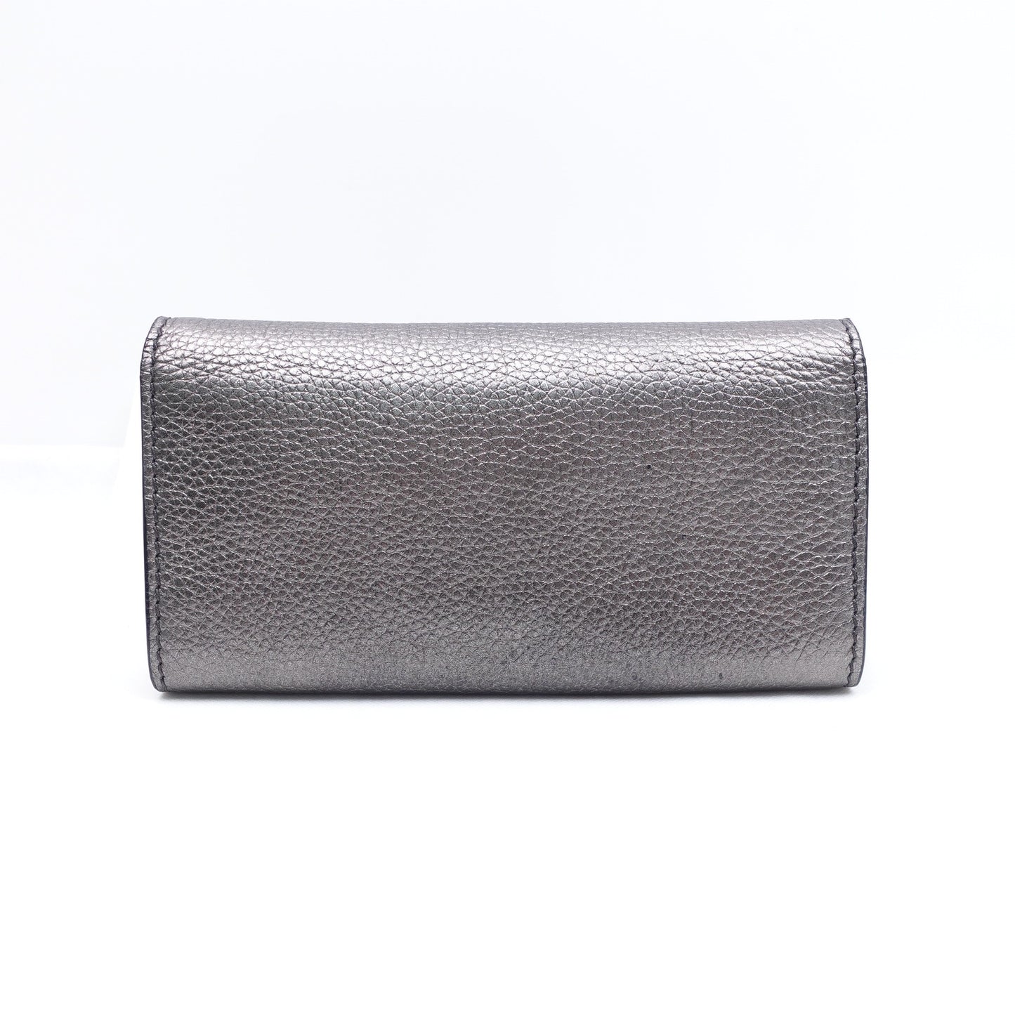 Pre-owned Dior Jadior WOC Grey Calfskin Shoulder Bag