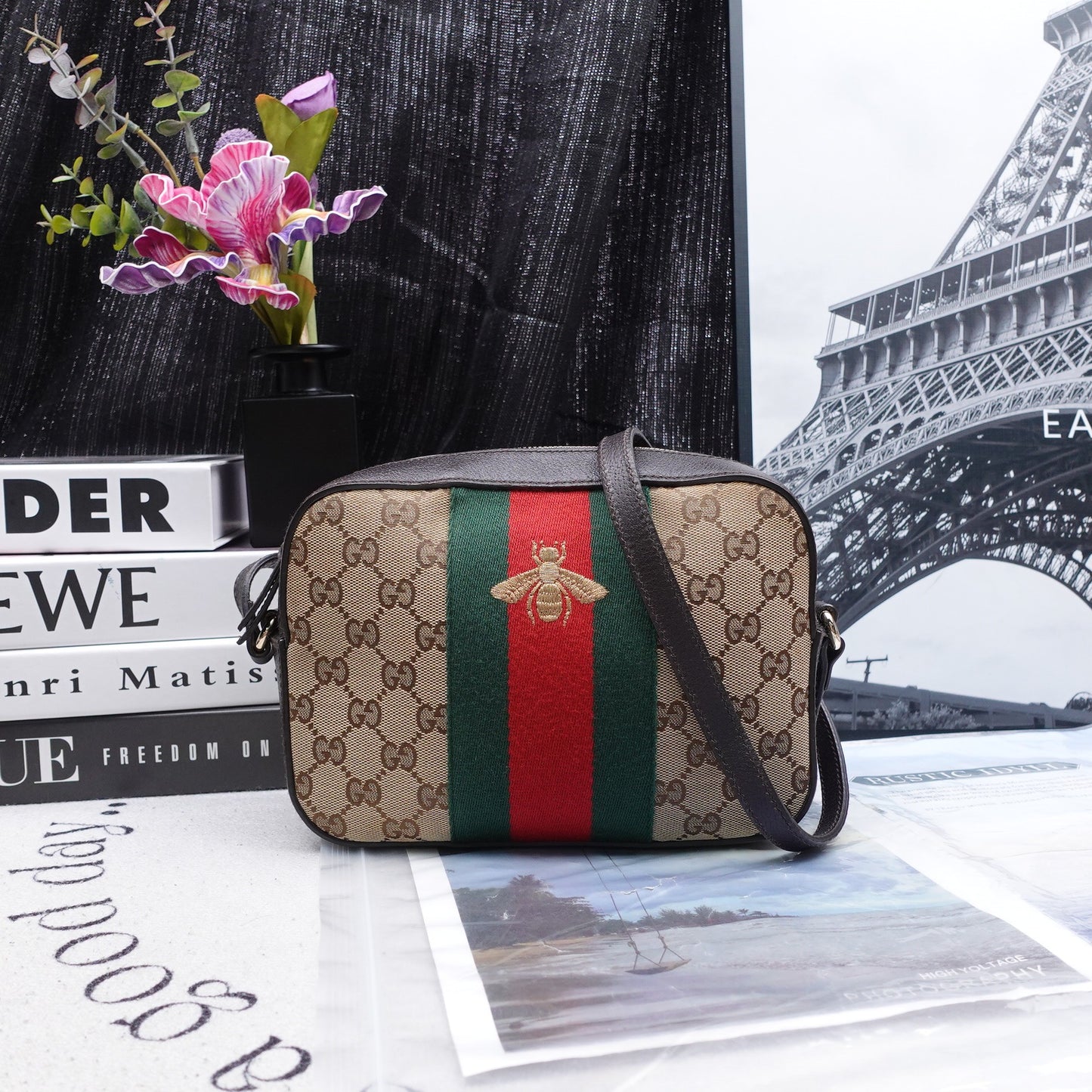 Pre-owned Gucci Brown Canvas Shoulder Bag