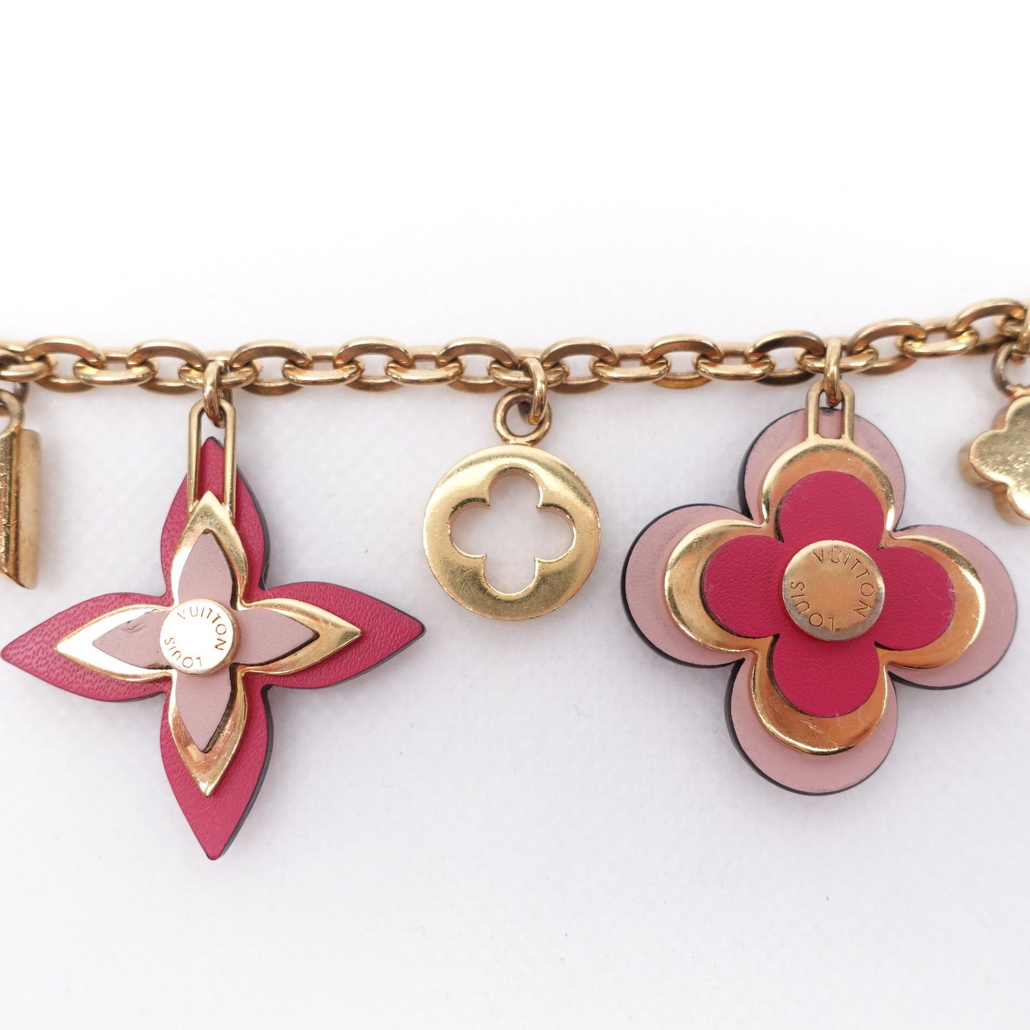 Pre-owned Louis Vuitton Pink Metal Bag Charm
