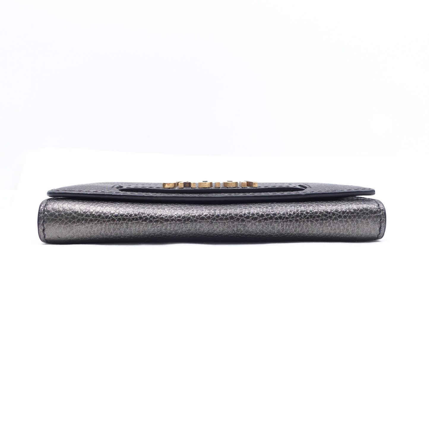 Pre-owned Dior Jadior WOC Grey Calfskin Shoulder Bag