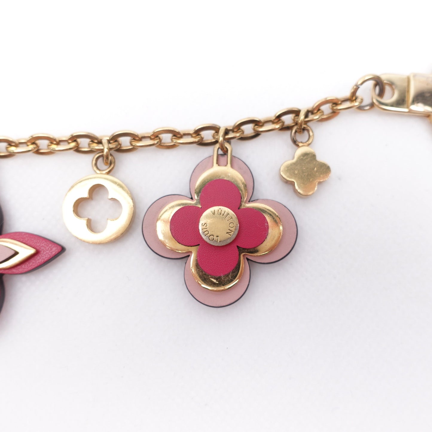 Pre-owned Louis Vuitton Pink Metal Bag Charm