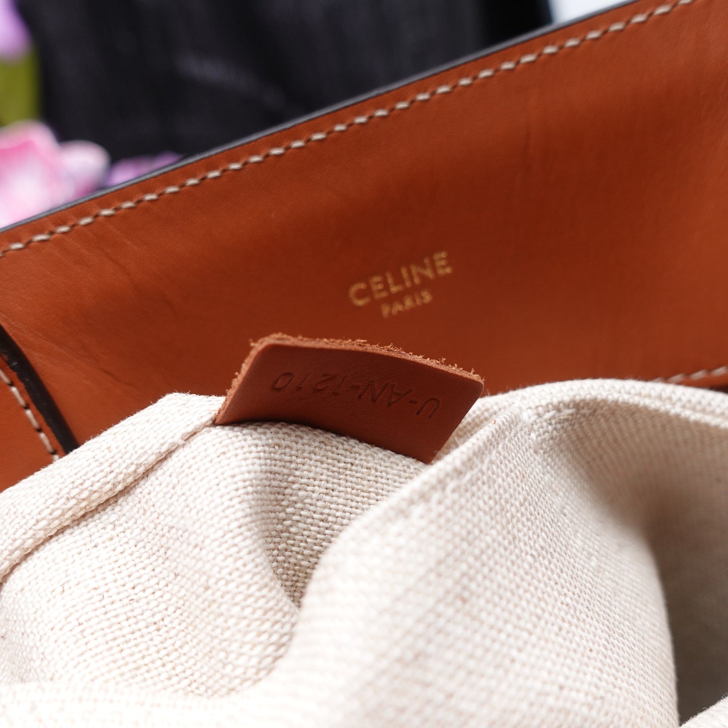 Pre-owned Celine Cabas Blue Canvas Shoulder Bag
