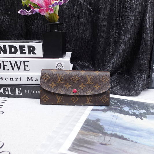 Pre-owned Louis Vuitton Emilie Monogram Coated Canvas Wallet