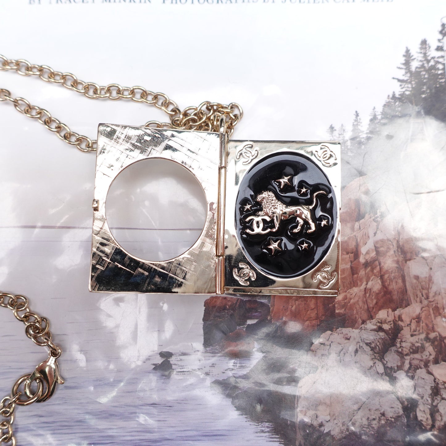 Pre-owned Chanel Leon Book Necklace