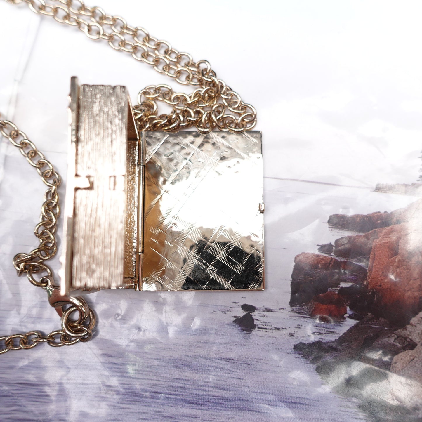 Pre-owned Chanel Leon Book Necklace