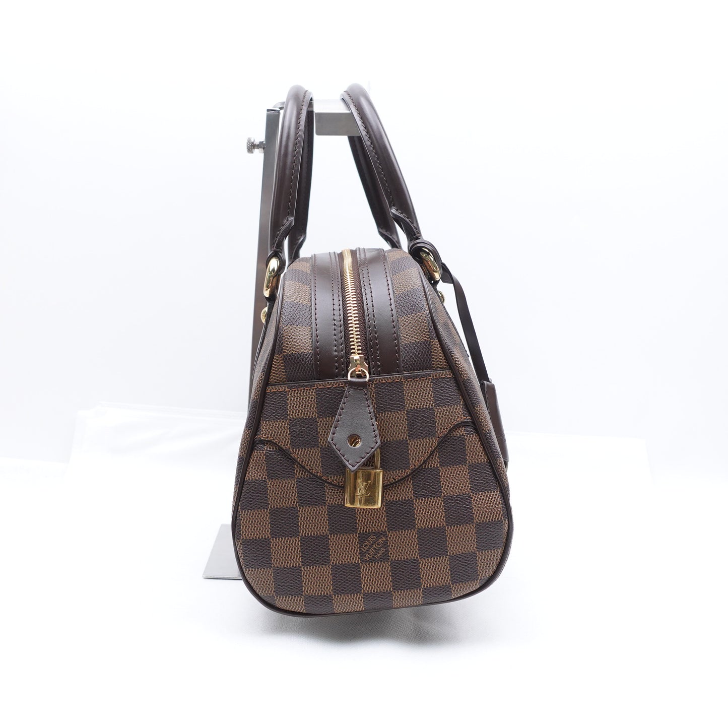 Pre-owned Louis Vuitton Duomo Damier Ebene Coated Canvas Tote