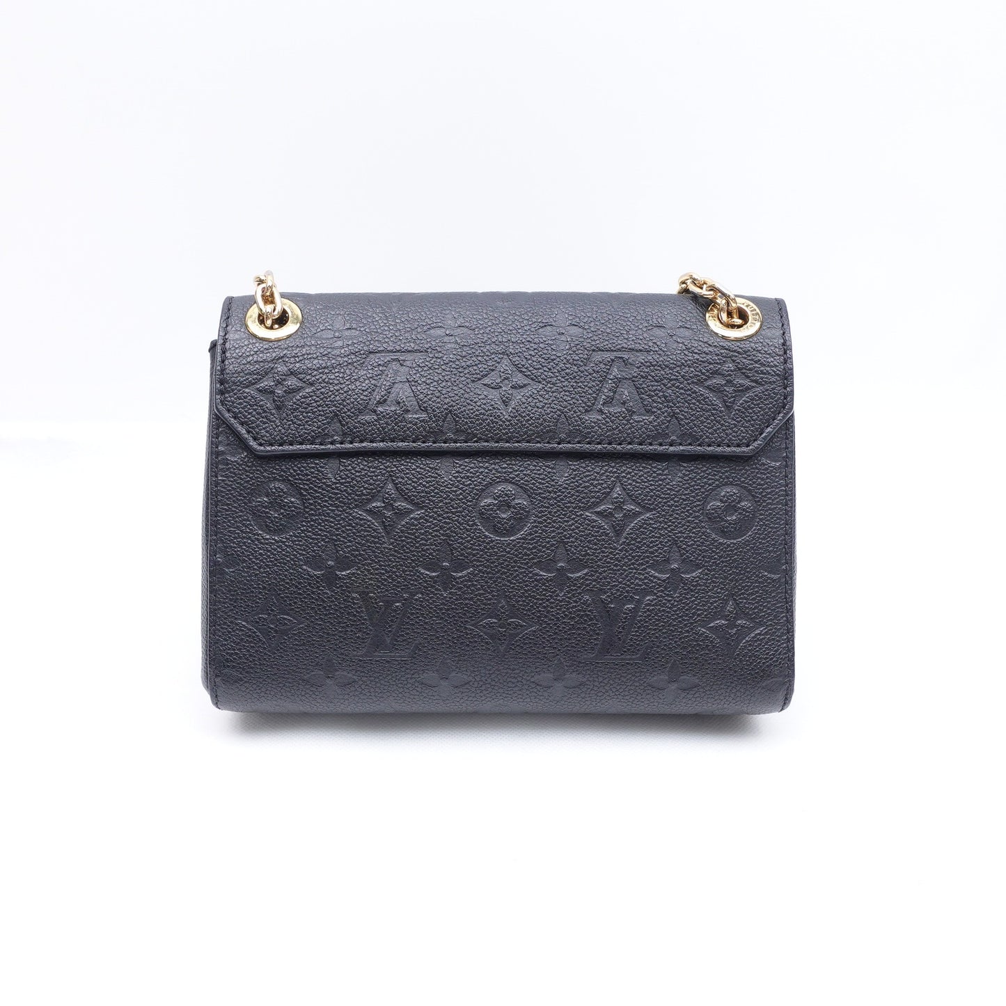Pre-owned Louis Vuitton Vavin BB Black Black Calfskin Shoulder Bag