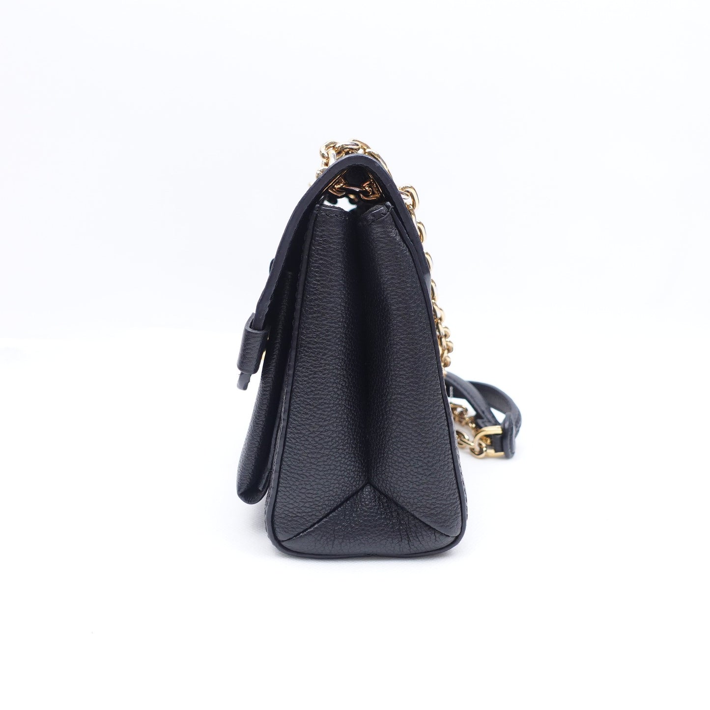 Pre-owned Louis Vuitton Vavin BB Black Black Calfskin Shoulder Bag