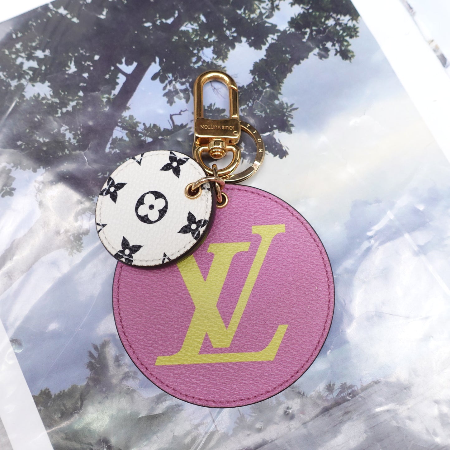 Pre-Owned Louis Vuitton Pink&Purple Small Bag Charm