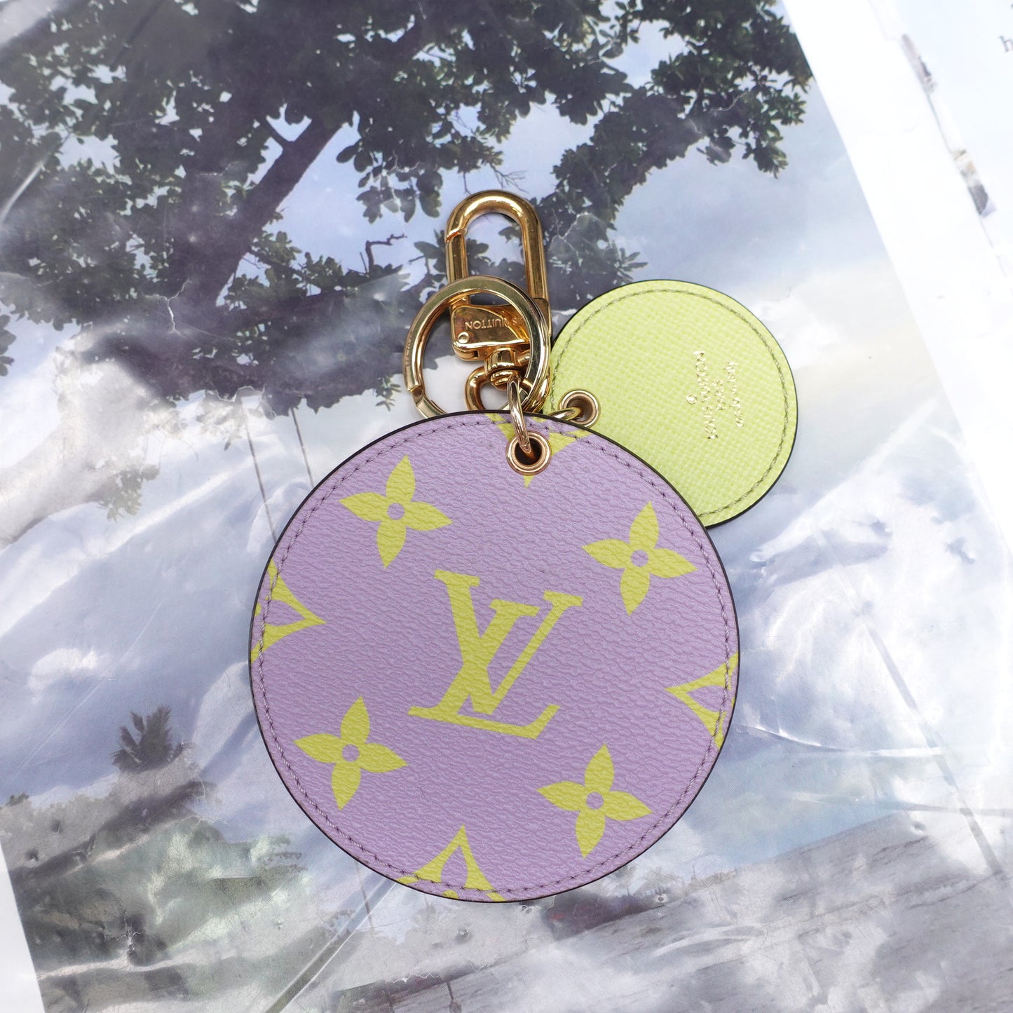 Pre-Owned Louis Vuitton Pink&Purple Small Bag Charm