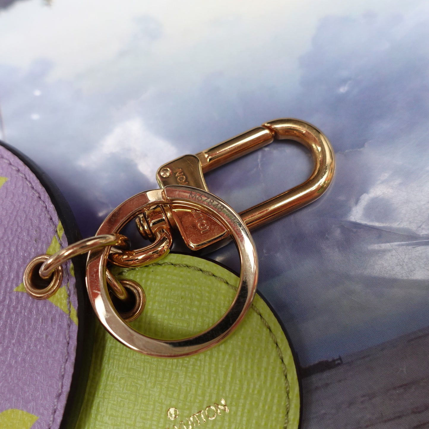 Pre-Owned Louis Vuitton Pink&Purple Small Bag Charm