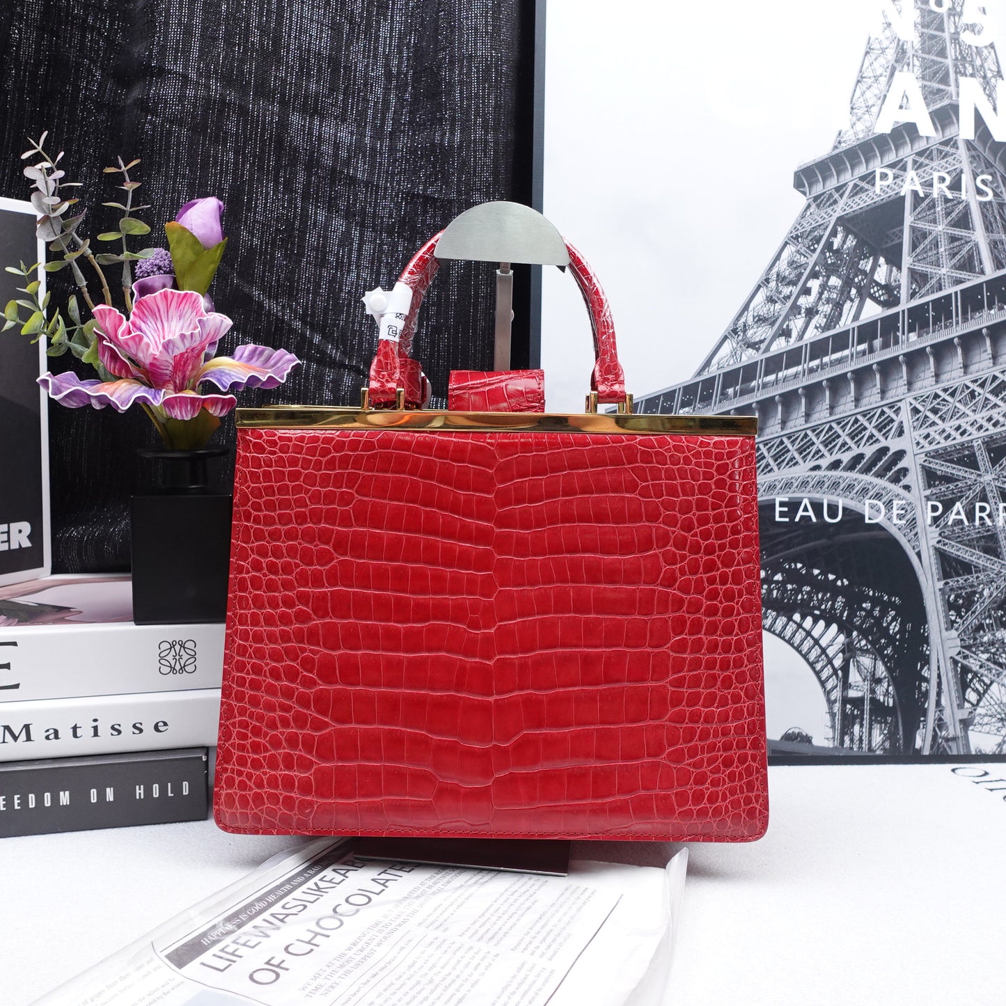 Pre-owned Louis Vuitton Crocodile Skin Shoulder Bag