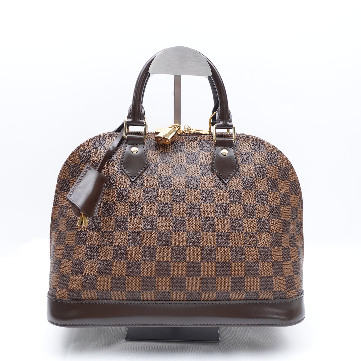 Pre-owned Louis Vuitton Alma PM Damier Ebene Coated Canvas Tote