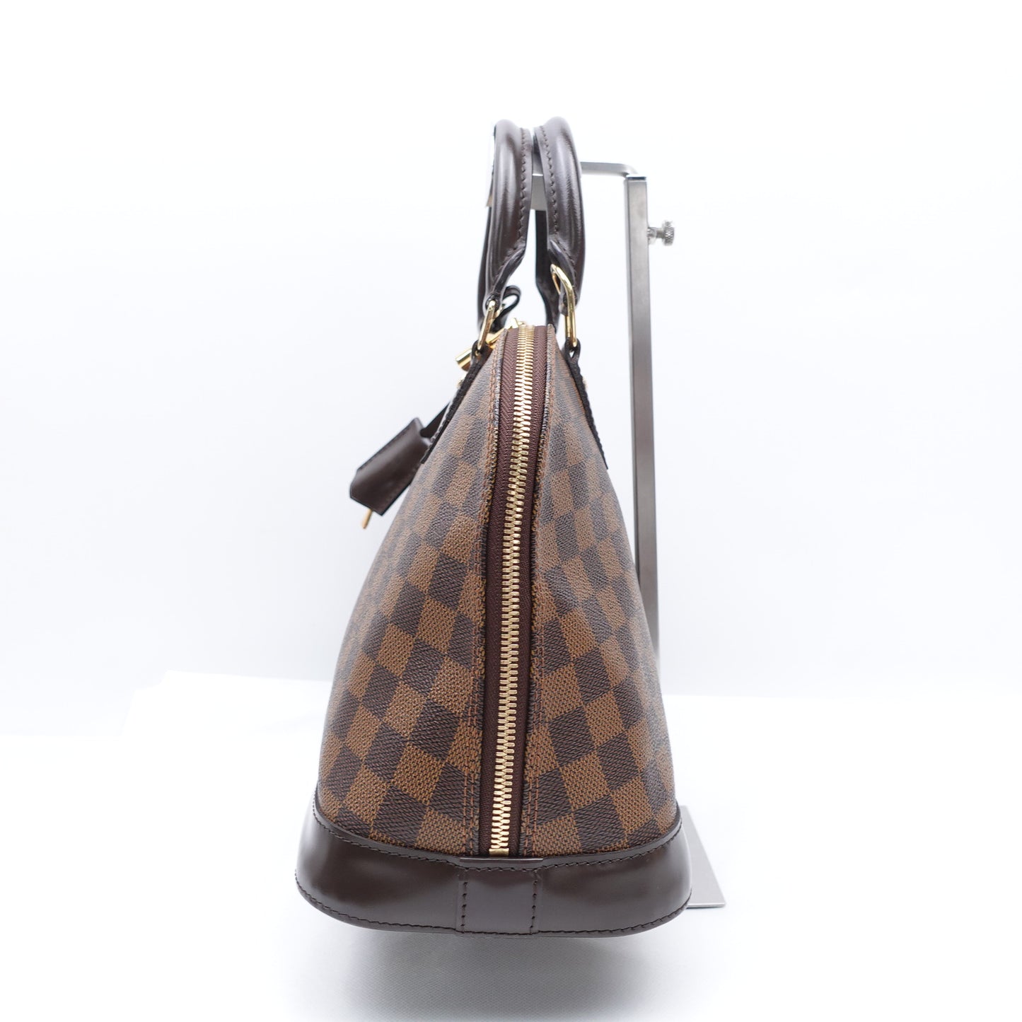 Pre-owned Louis Vuitton Alma PM Damier Ebene Coated Canvas Tote