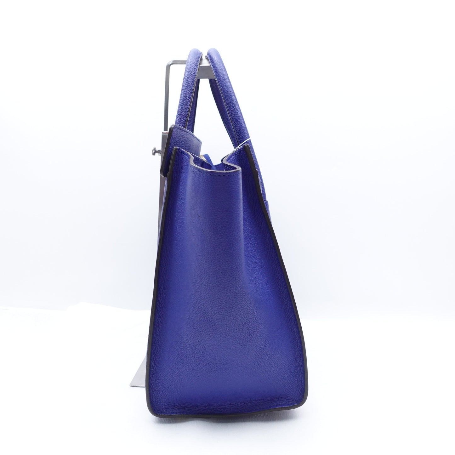 Pre-owned Celine Luggage Mini Royal Blue Calfskin Tote