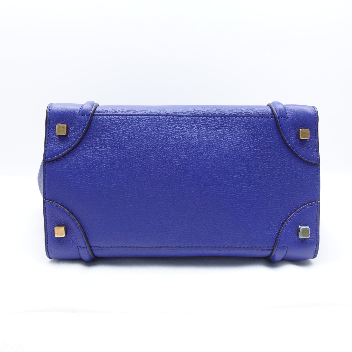 Pre-owned Celine Luggage Mini Royal Blue Calfskin Tote