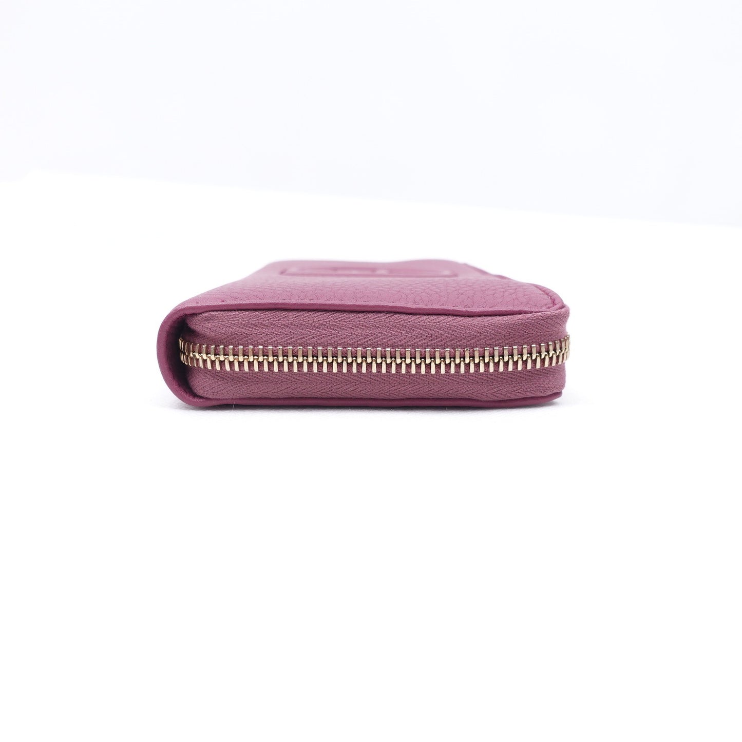 Pre-owned Gucci Soho Purple Calfskin Long Wallet