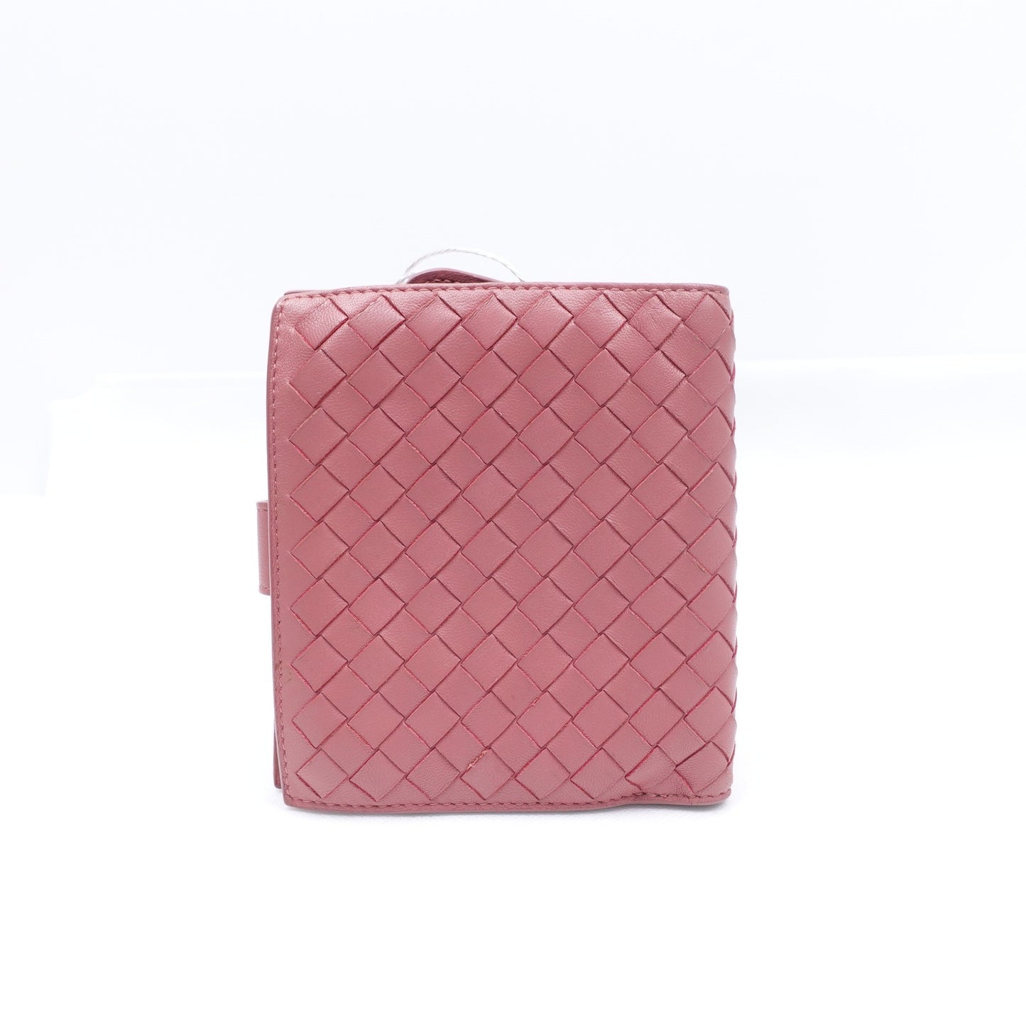 Pre-owned Bottega Veneta Pink Calfskin Short Wallet