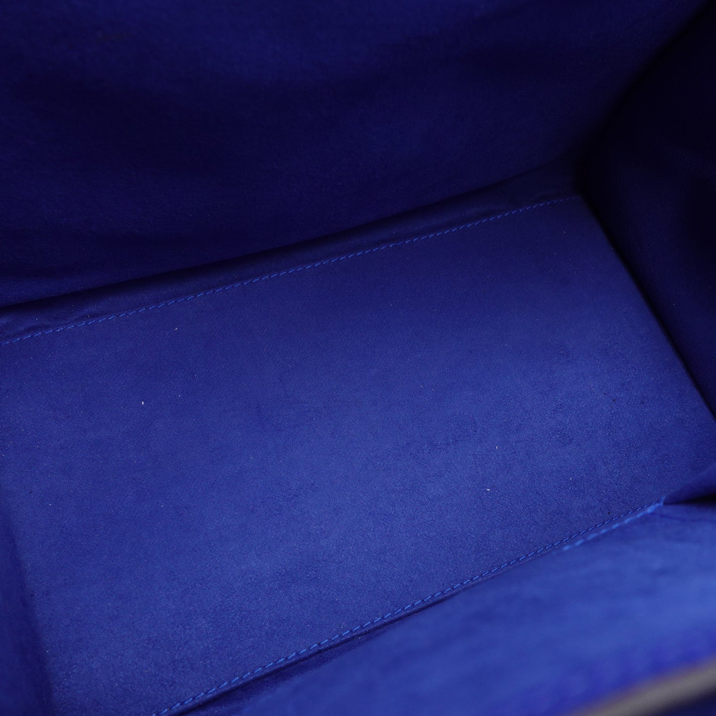 Pre-owned Celine Luggage Mini Royal Blue Calfskin Tote