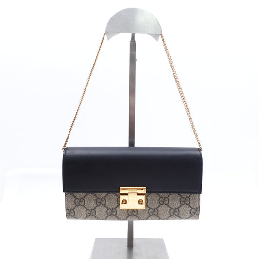 Pre-owned Gucci Padlock GG Coated Canvas Wristlet