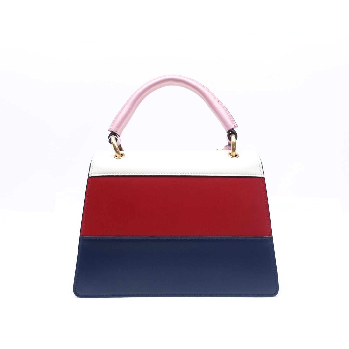 Pre-owned Gucci Queen Margaret Red & Blue Calfskin Shoulder Bag
