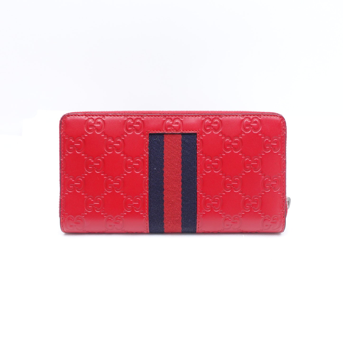 Pre-owned Gucci Red Ophidia Calfskin Wallet