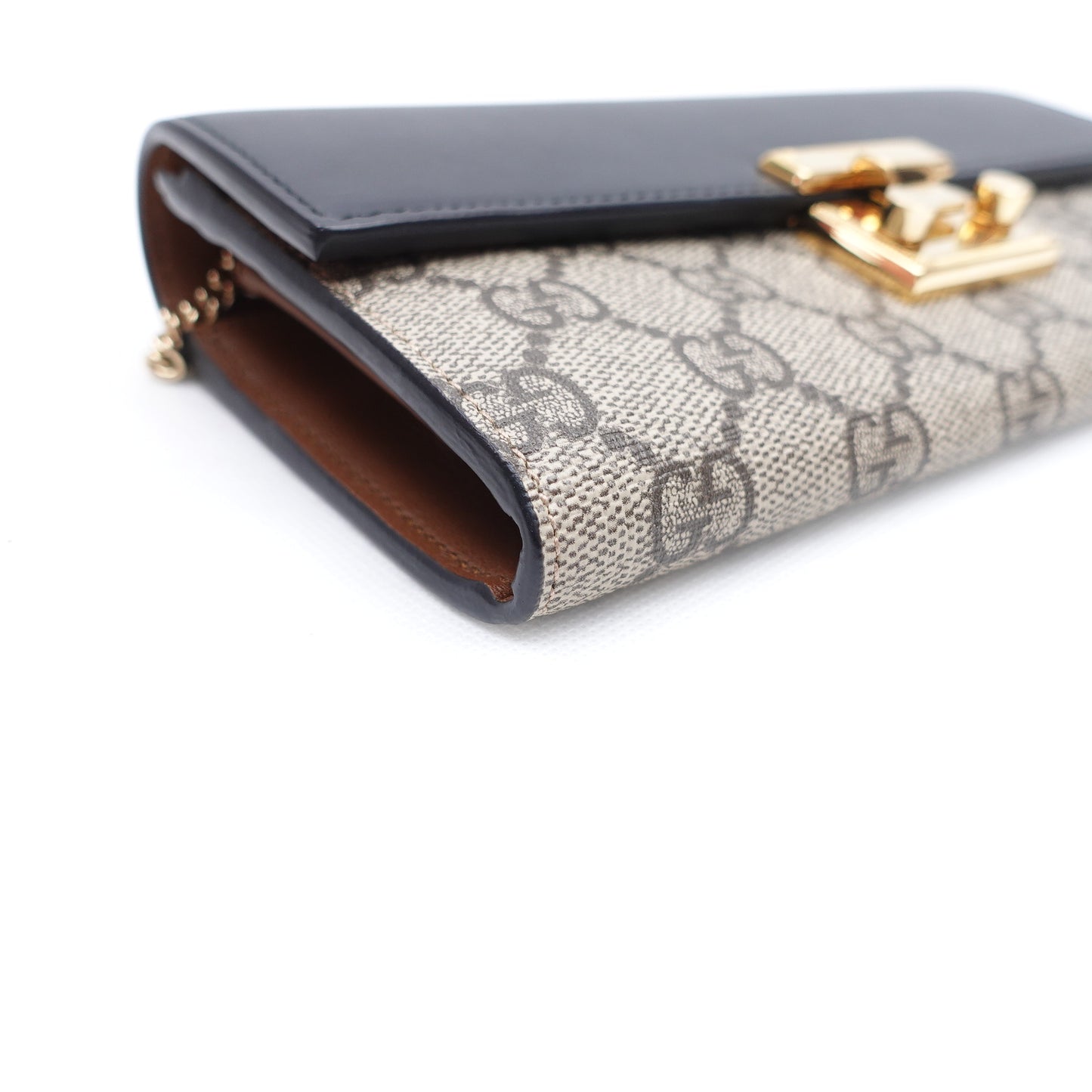 Pre-owned Gucci Padlock GG Coated Canvas Wristlet