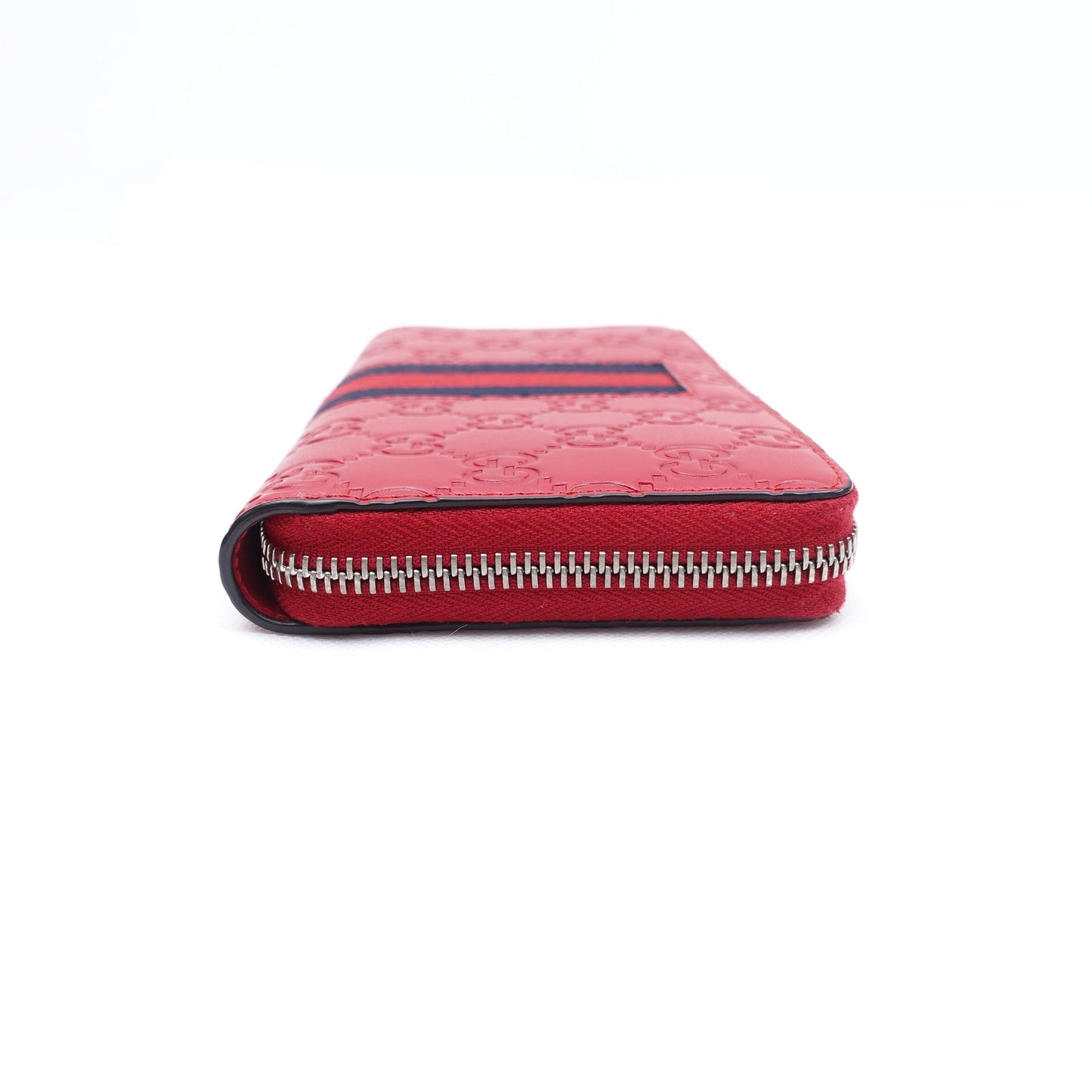 Pre-owned Gucci Red Ophidia Calfskin Wallet