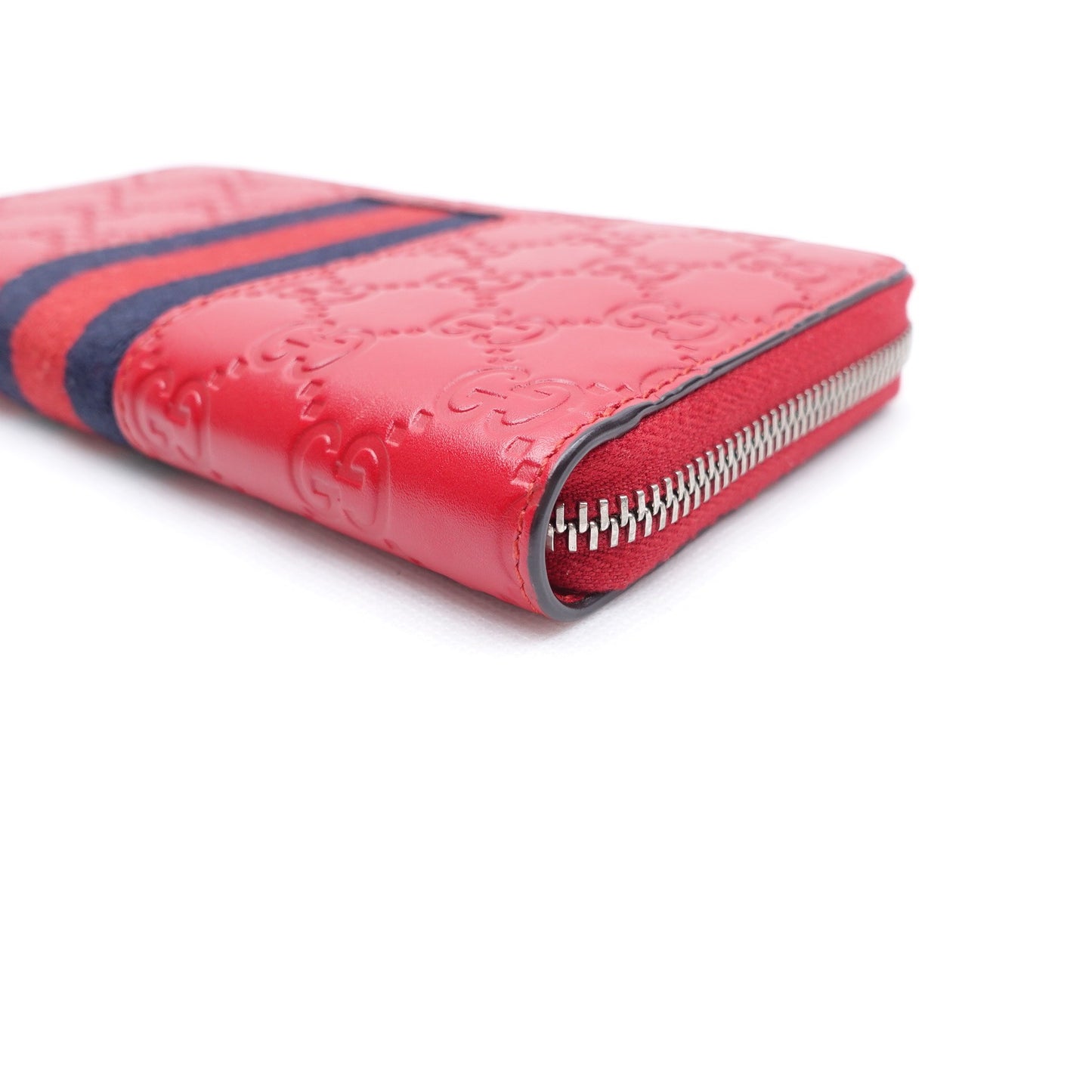 Pre-owned Gucci Red Ophidia Calfskin Wallet