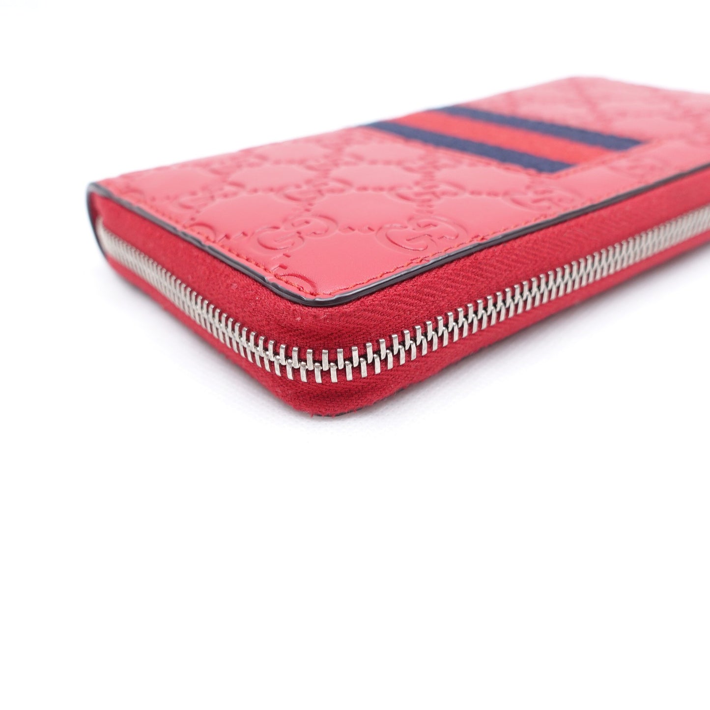 Pre-owned Gucci Red Ophidia Calfskin Wallet