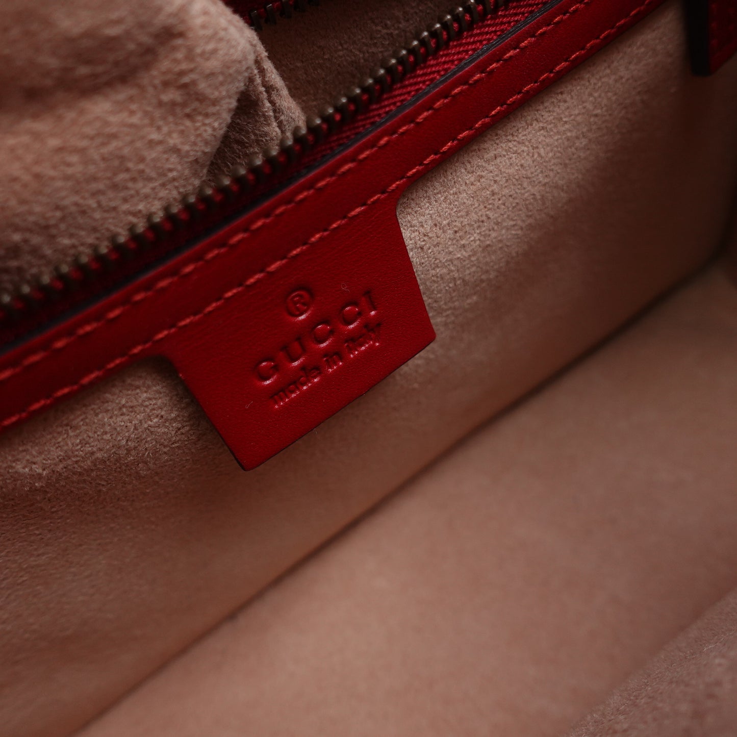Pre-owned Gucci Queen Margaret Red & Blue Calfskin Shoulder Bag
