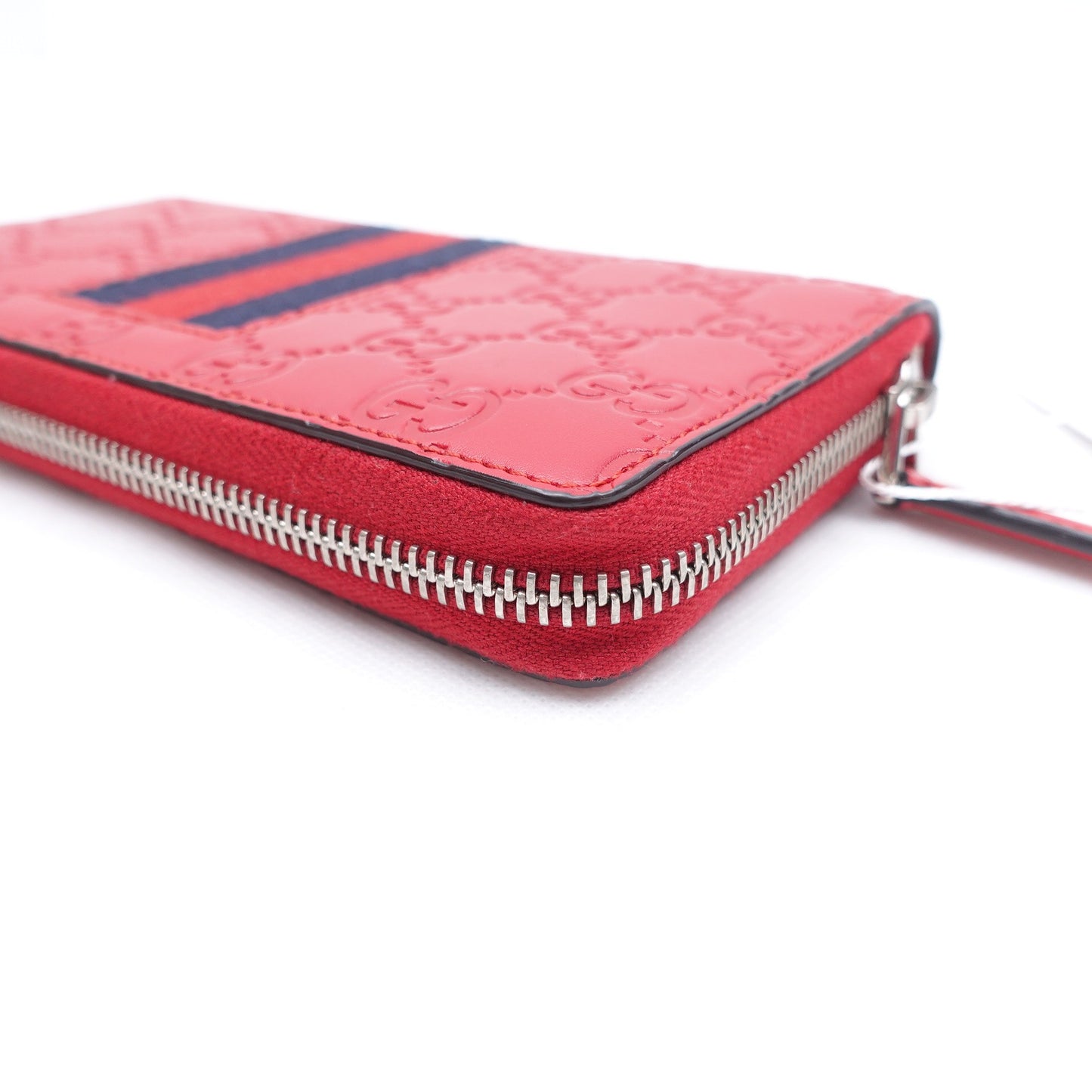 Pre-owned Gucci Red Ophidia Calfskin Wallet