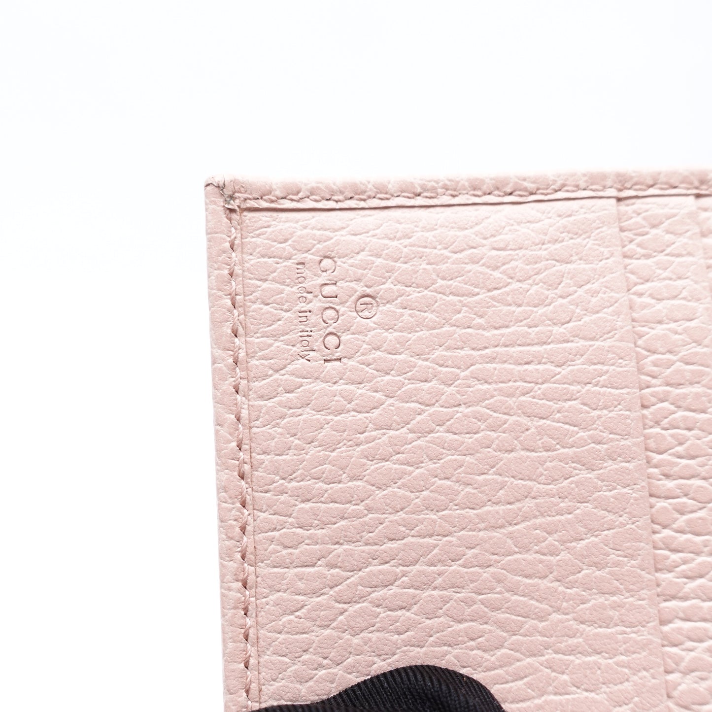Pre-owned Gucci GG Pink Calfskin Short Wallet