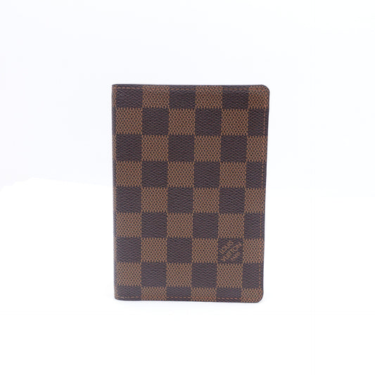 Pre-owned Louis vuitton Damier Ebene Coated Canvas Passport