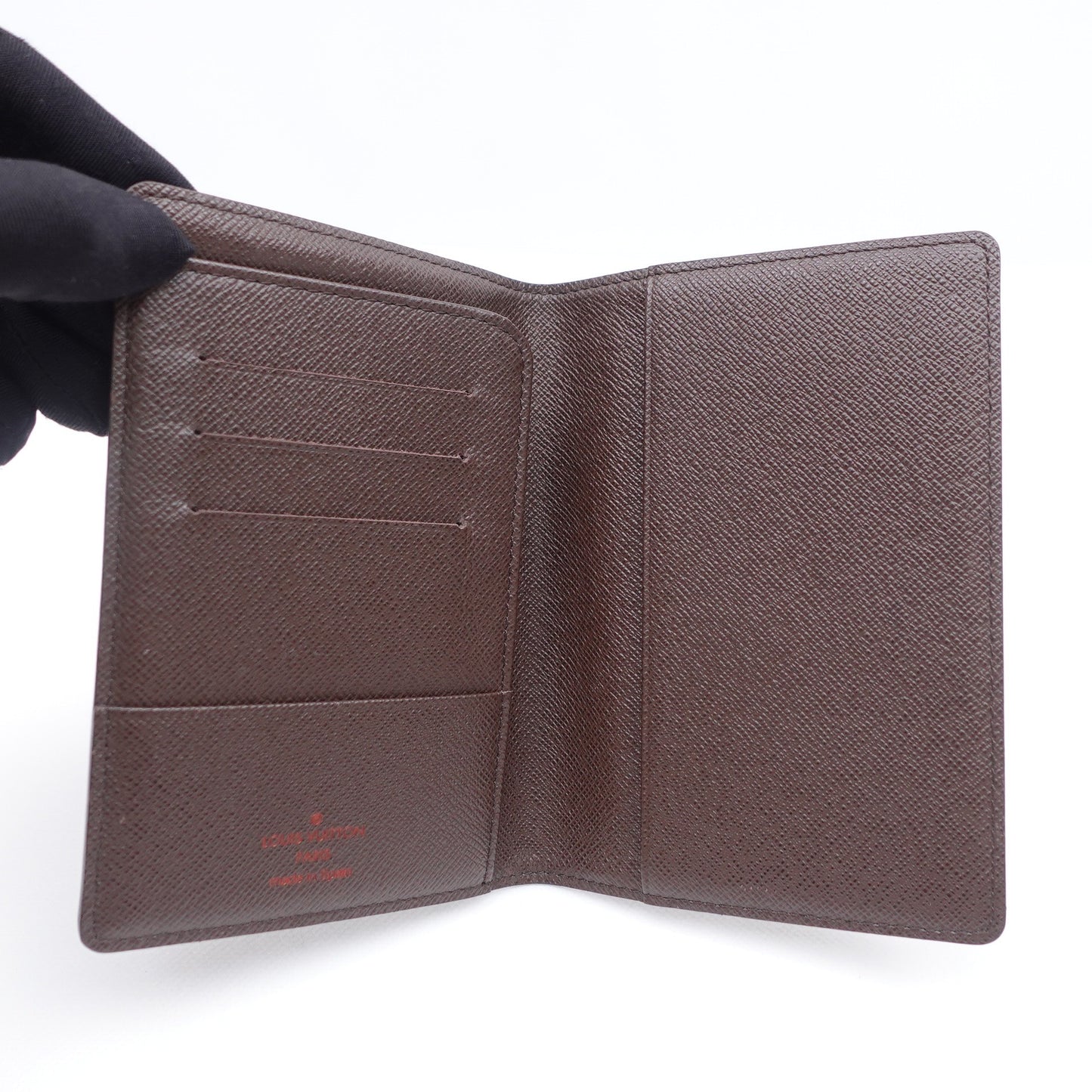 Pre-owned Louis vuitton Damier Ebene Coated Canvas Passport