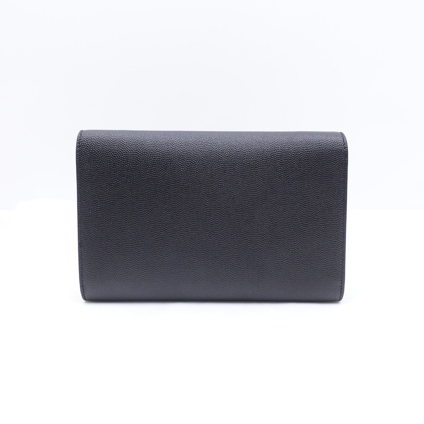 Pre-owned Saint Laurent Uptown Black Calfskin Shoulder Bag