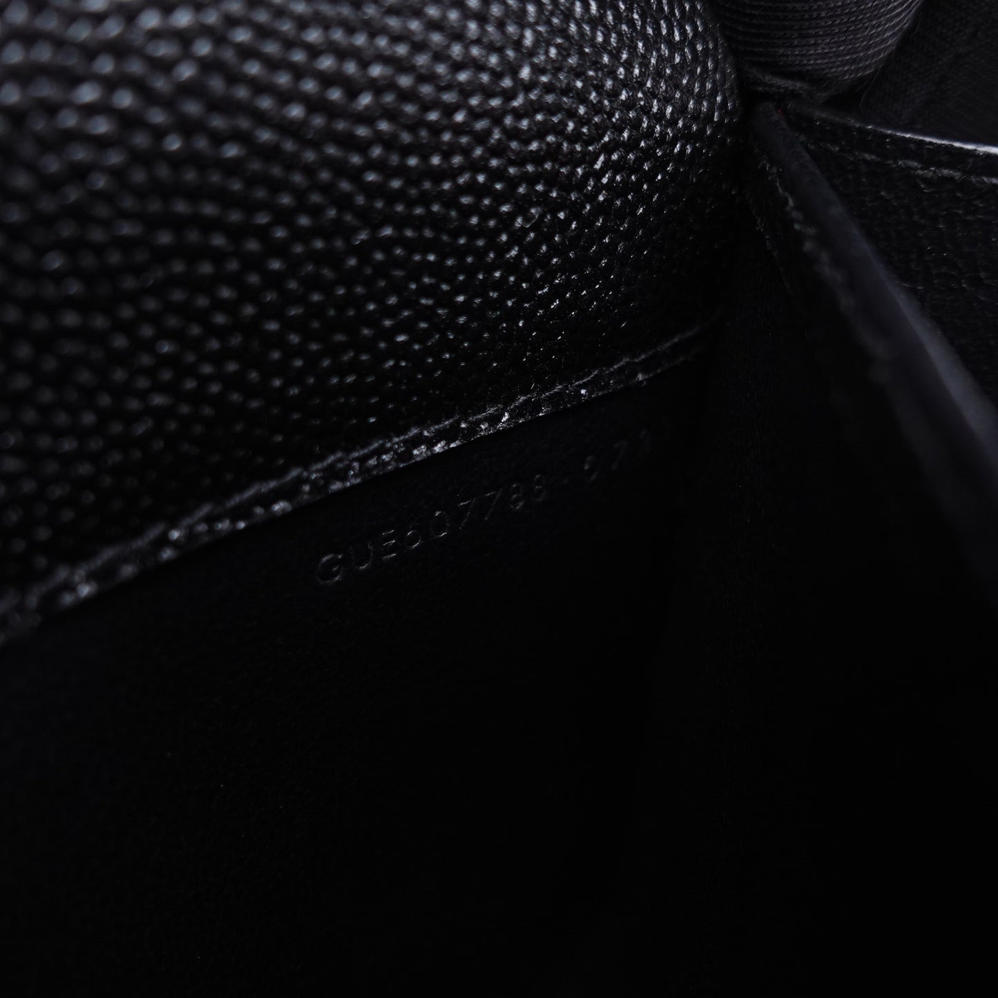 Pre-owned Saint Laurent Uptown Black Calfskin Shoulder Bag