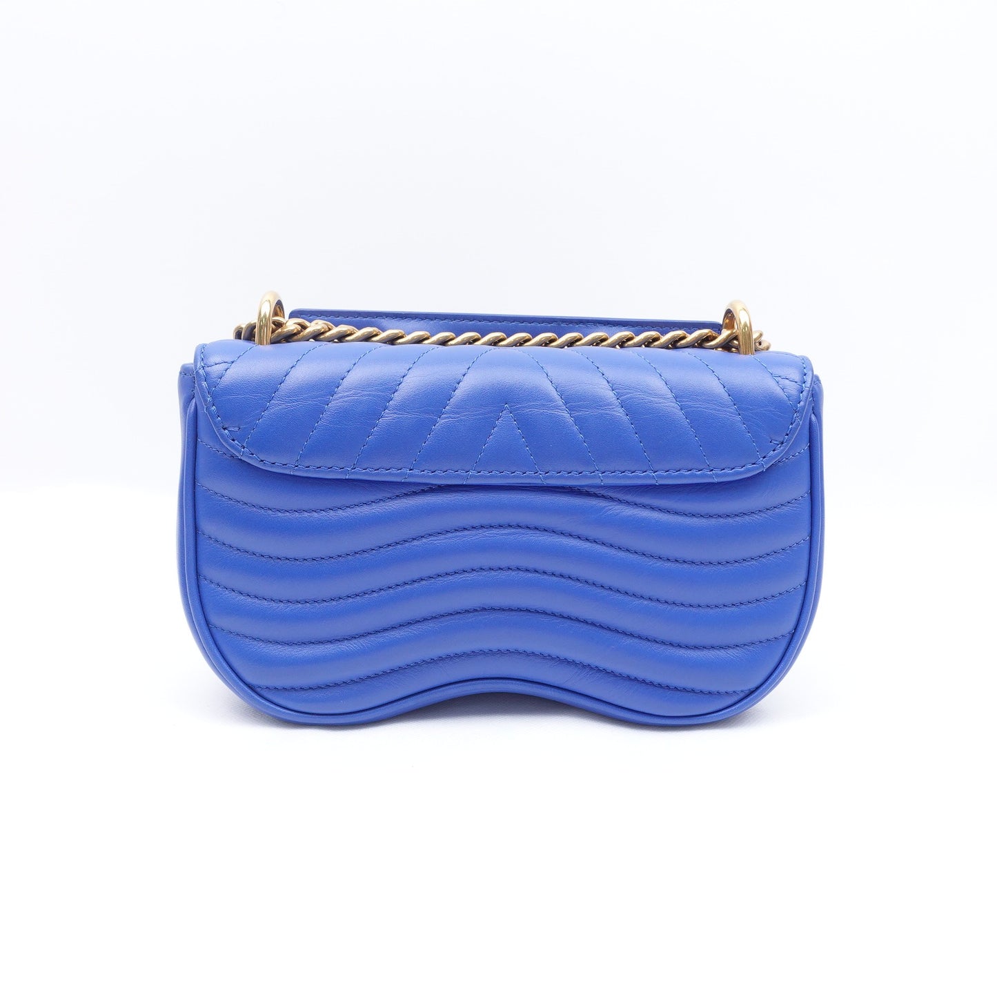 Pre-owned Louis Vuitton New Wave Blue Calfskin Shoulder Bag