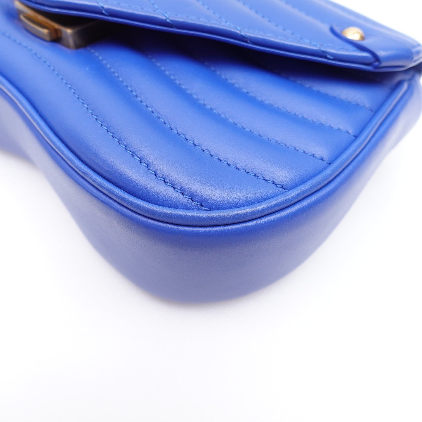 Pre-owned Louis Vuitton New Wave Blue Calfskin Shoulder Bag