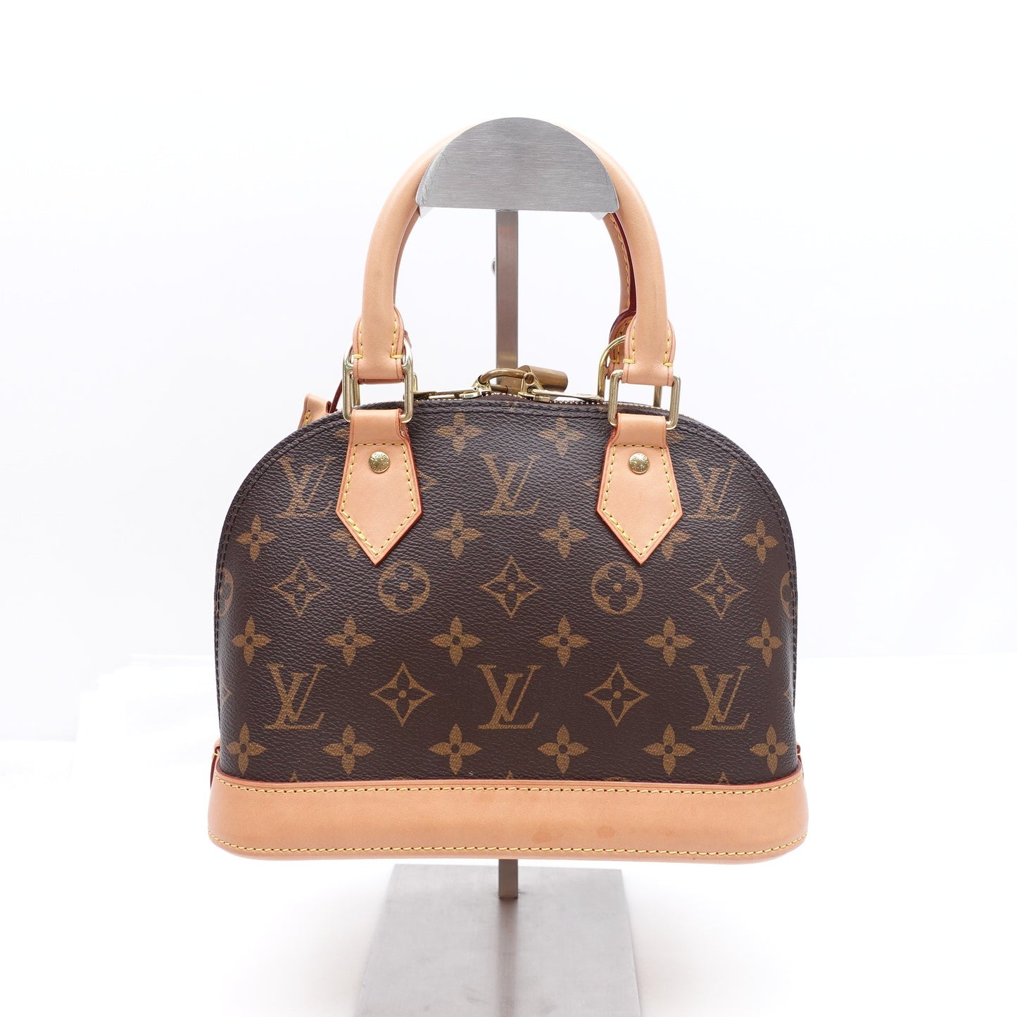 Pre-owned Louis Vuitton Alma BB Monogram Coated Canvas Shoudler Bag