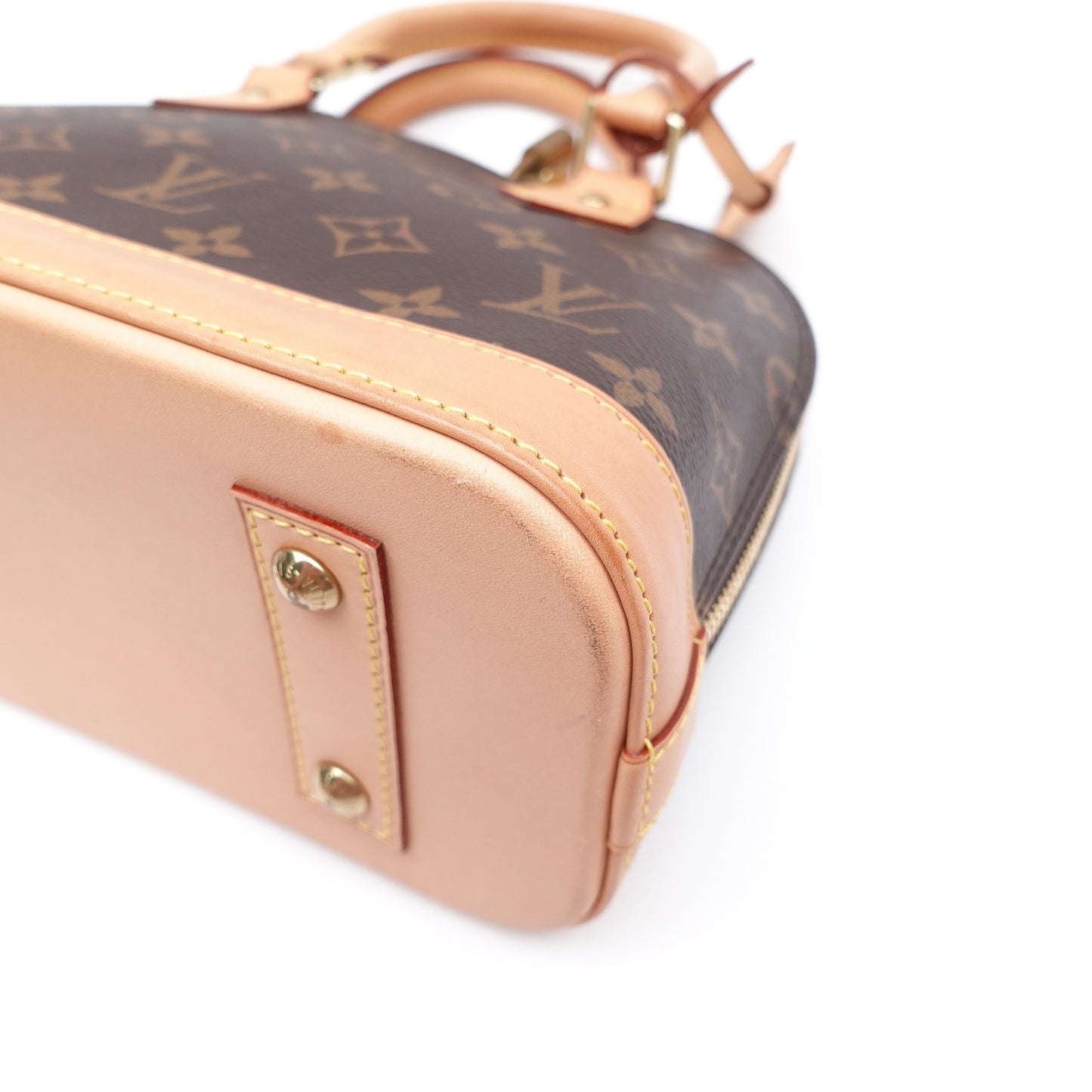 Pre-owned Louis Vuitton Alma BB Monogram Coated Canvas Shoudler Bag