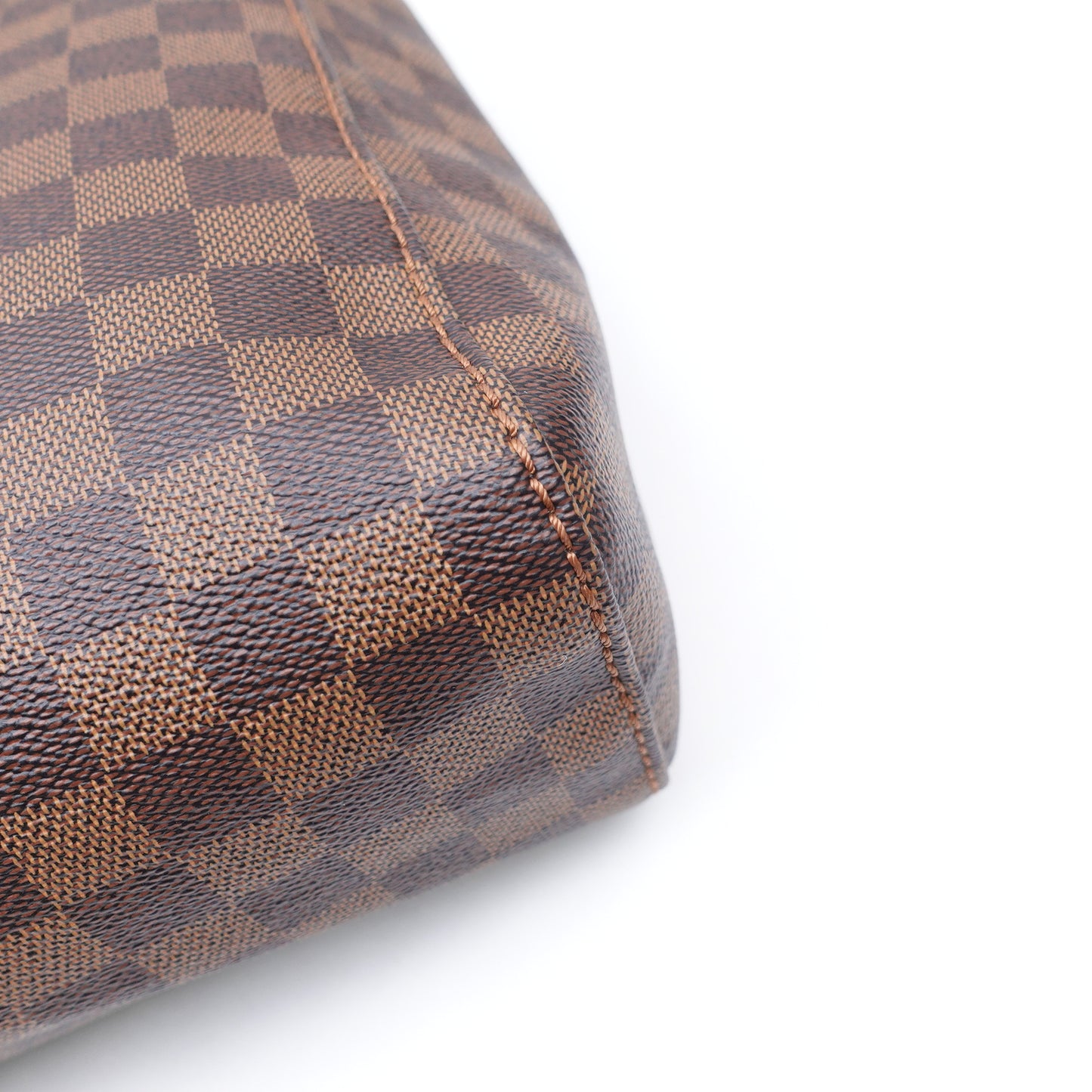 Pre-owned Louis Vuitton Portobello PM Damier Ebene Coated Canvas Hobo Bag