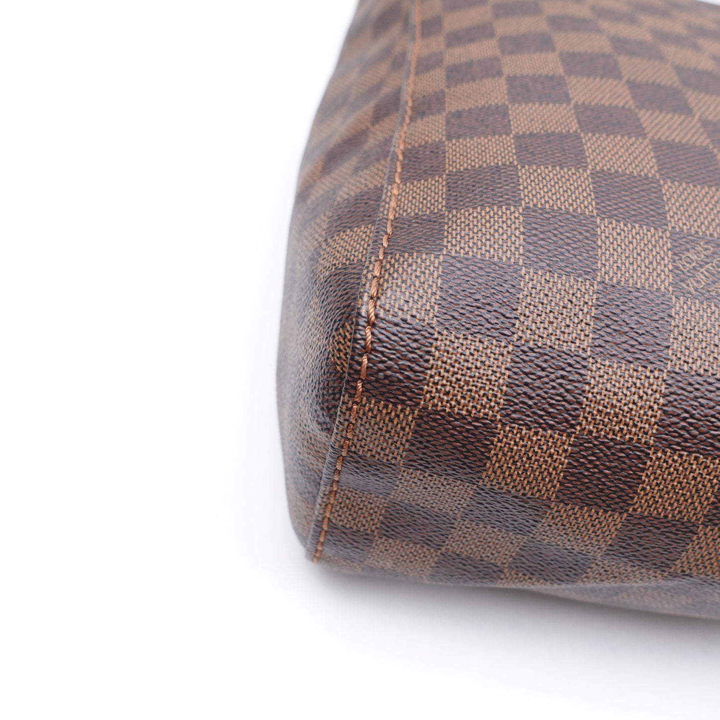 Pre-owned Louis Vuitton Portobello PM Damier Ebene Coated Canvas Hobo Bag