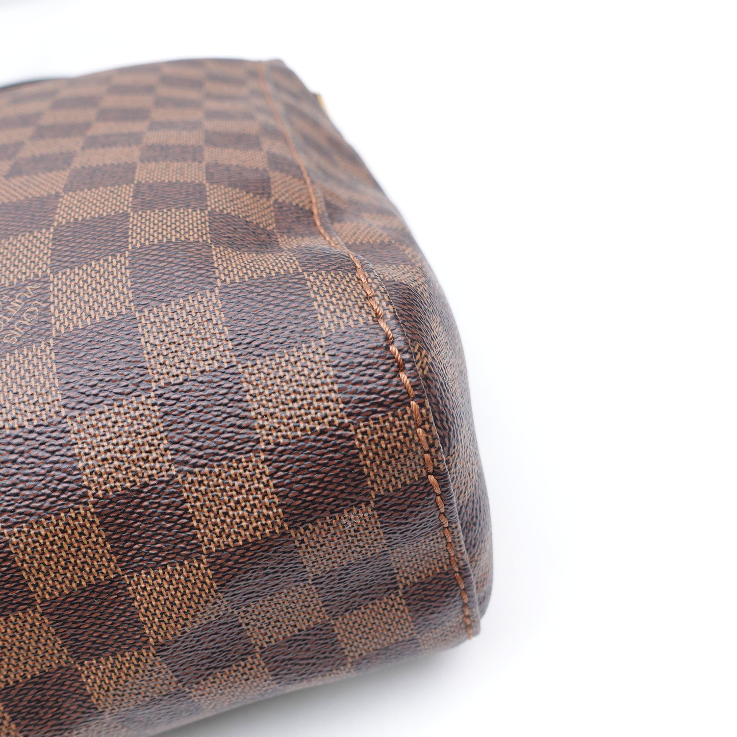 Pre-owned Louis Vuitton Portobello PM Damier Ebene Coated Canvas Hobo Bag