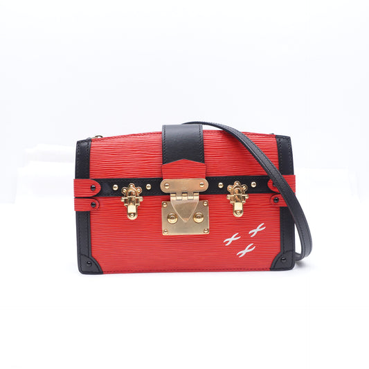 Pre-owned Louis Vuitton Trunk Clutch Red EPI Shoulder Bag